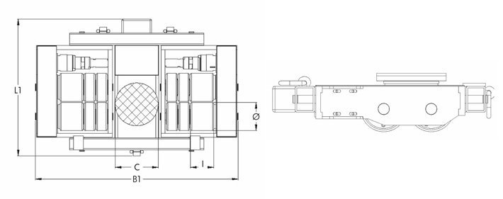 德國(guó)JUNG JLA-p15/30G氣動(dòng)搬運(yùn)小坦克尺寸