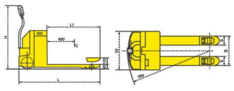 全電動液壓搬運(yùn)車尺寸