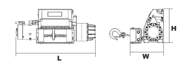 DW電動(dòng)絞盤尺寸