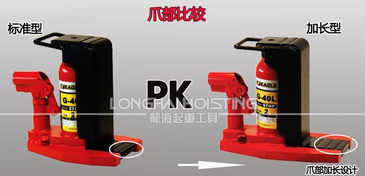 鷹牌EAGLE G-40L長爪型爪式千斤頂對(duì)比圖 鷹牌EAGLE G-40L長爪型爪式千斤頂對(duì)比圖